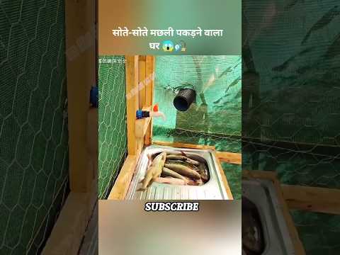 सोते-सोते मछली पकड़ने वाला घर 😱🎣#junglesurvival