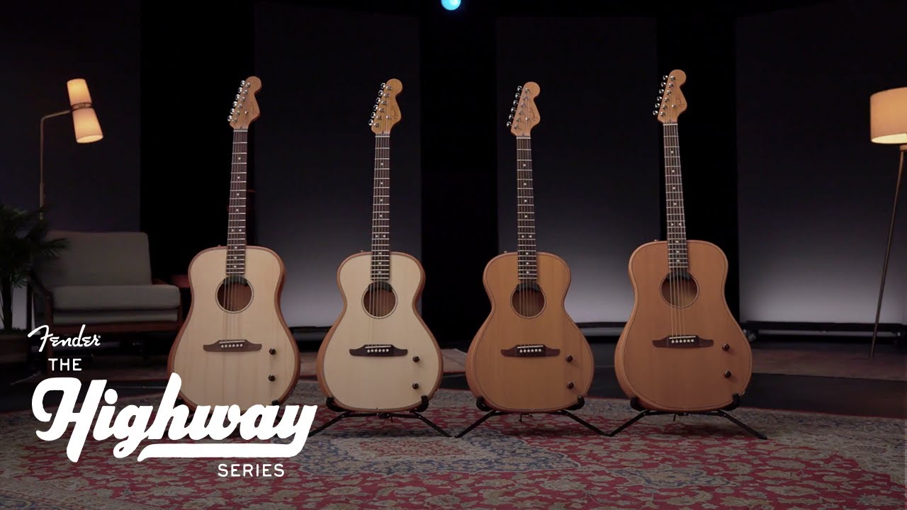 Fender Dreadnought Serie Highway Natural - Video