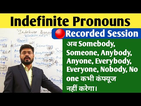 Indefinite Pronouns with tricks// Someone, Anyone // Difference between Someone and Somebody