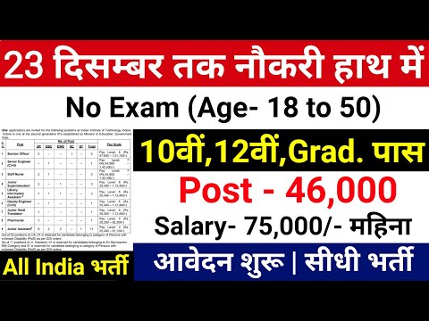 23 दिसम्बर तक नौकरी हाथ में | Top 15 Government Job Vacancy December 2024 | Sarkari Today News