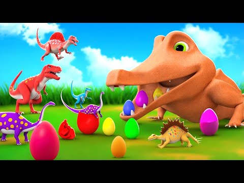 Magical Sand Crocodile Cave! Jurassic Dinosaurs Race to Save Their Eggs
