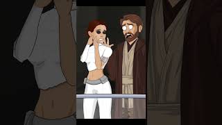 Obiwan and Padma Caught on the Kiss Cam! #shorts #starwars #obiwan
