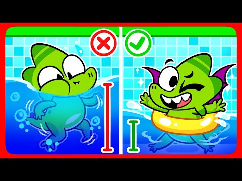 Safety Rules in The Pool 🩱🛟 Daily Safety Tips ⚠️ Funny English for Kids