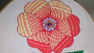 Puntada para flor grande, bordado para cualquier diseño grande de servilletas/ Bordado de abanico