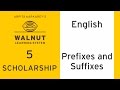 Understanding Prefixes and Suffixes