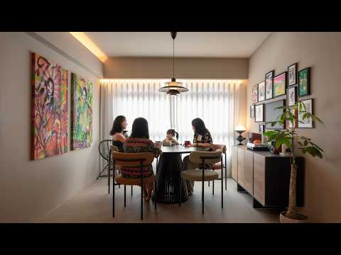 A Self-Designed 93sqm Family Home Decorated With Quirky Art Pieces | Singapore