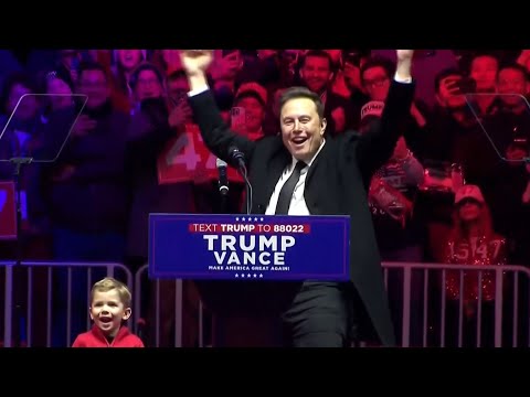 LIVE: Elon Musk Appears at Trump Inauguration Rally (R$E)