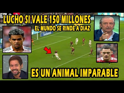 PRENSA MUNDIAL¡¡ LUIS DIAZ SUPERLATIVO DOBLETE Y ASISTENCIA FRANKFURT VS BAYERN MUNICH