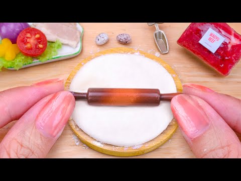 Yummy Amazing Miniature Pepperoni Pizza Lasagna Cooking at Mini Kitchen 🍕 Fast Food Recipe Idea