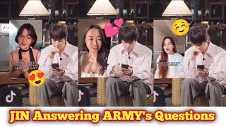 JIN Answering ARMY's Questions 😍 | Jin Full TikTok Live