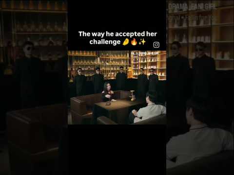 the way he accepted her challenge ☠️🔪🤯👀🤧 k drama love story 💟 #blessed 😈 devil boy and his girl #