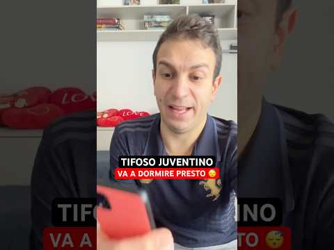 JUVENTINO VA A DORMIRE PRESTO DOPO JUVENTUS HELLAS VERONA 😳