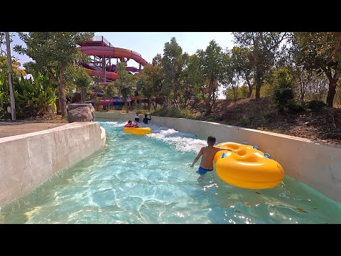 River Flow Water Fun 💦 at Tube Trek Waterpark 🇹🇭