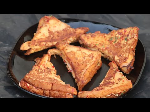 ബ്രഡ് ഇത് പോലെ ചെയ്തു നോക്കു/easy bread porichath/easy snacks/evening snacks