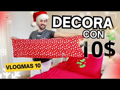 🎄COJINES NAVIDEÑOS CON RETAZOS ¡Fáciles y Económicos! ✂️ DIY VLOGMAS10