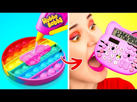 Secret Sneaking Hacks at School! Genius Tricks & DIY Ideas by 123 GO!