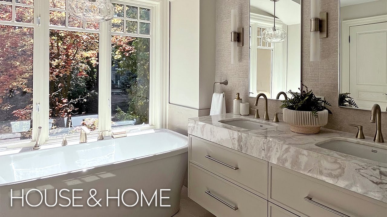 Before & After: A 90s Bathroom Gets A Light & Airy Makeover For Empty Nesters