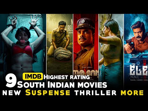 Top 9 New South Indian Suspense Thriller Movies In hindi| crime thriller movies in hindi netflix,