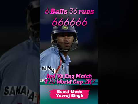 Yuvraj Singh 6 Sixes In 6 Balls | Ind Vs Eng 2007 T20 World Cup