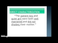 Exploring Direct and Indirect Characterization