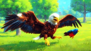 Wild Birds in the Forest, Eagle Hunts & Eat Sparrow | Wild Animal Battle Simulation