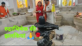 सावन के तीसरे सोमवार में भोलेनाथ की कृपा से रूद्राभिषेक करने का अवसर मिला।। 🙏🌹