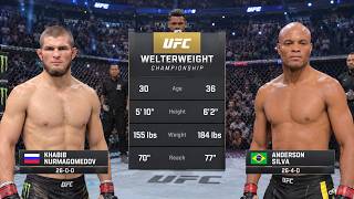 Khabib Nurmagomedov vs Anderson Silva Full Fight - UFC 6 Fight Night