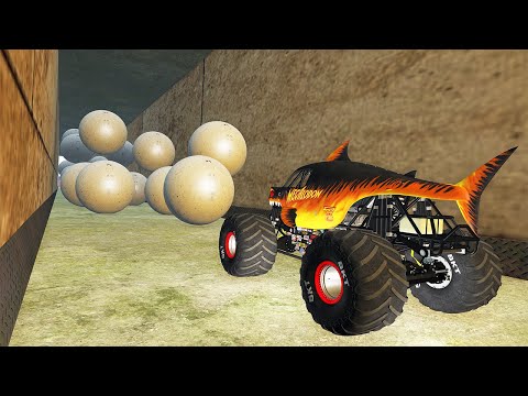 MONSTER SHARK VS LIGHTNING MCQUEEN SECRET MILITARY BASE MISSION