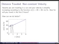 Velocity, Distance, and Accumulated Change
