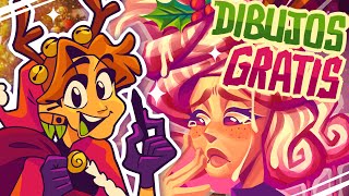 RE DIBUJANDO dibujos de SEGUIDORES #3 I Especial Navideño + XPPen Artist 12