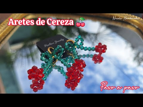 Realiza estos Aretes de Cereza 🍒 || Paso a paso