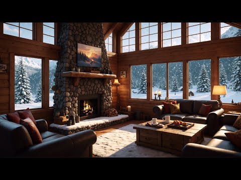 Kick back and relax by the crackling fireplace while the snow falls outside this cozy cabin cottage