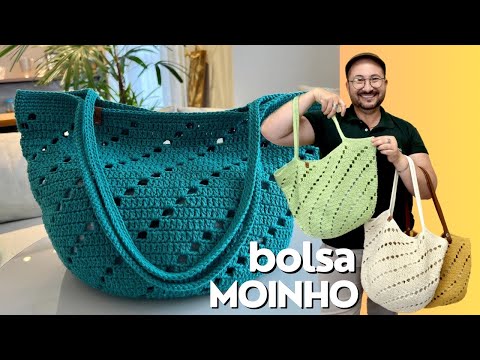 BOLSA MOINHO - O SOUSPLAT MOINHO SE TRANSFORMOU EM UMA BOLSA DE CROCHÊ LINDA, VC VAI SE SURPREENDER