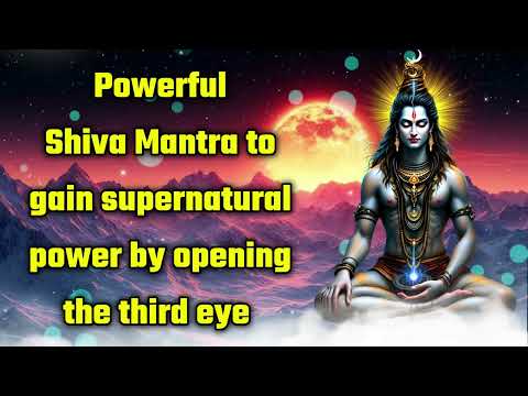 Powerful Shiva Mantra to gain supernatural power by opening the third eye