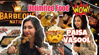 Veg & Non- Veg Unlimited Food at Barbeque Nation 😱| Full Paisa Vasool ka Ninja Technique 😆