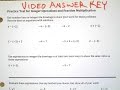 Integer Operations and Fraction Multiplication