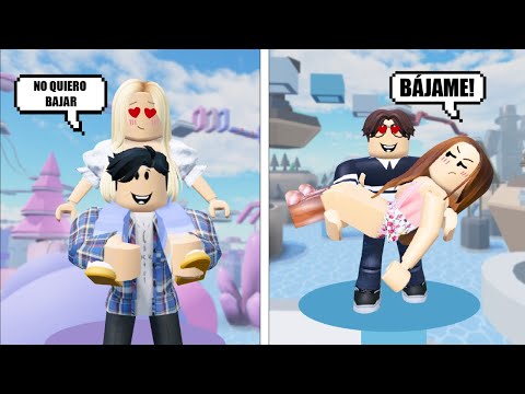 Un Obby pero debes cargar a TU PAREJA | Karla y Erick | Carry Obby | Mamá vs Roblox