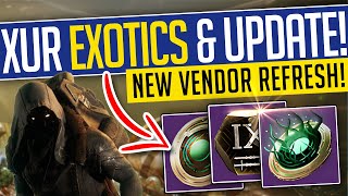 XUR NEW EXOTICS & CATALYSTS! Legendary Weapon & Armor Inventory | Destiny 2