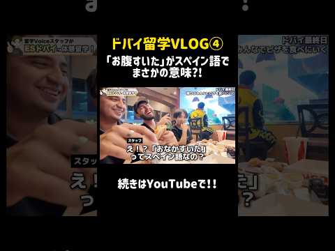 「お腹すいた」がスペイン語でまさかの意味？！😱💬 #留学 #留学vlog #英会話