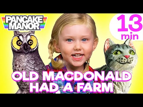 Old MacDonald Had a Farm - 4 Versions! ♫| Learn Farm Animals and More!
