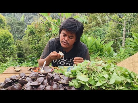 MUKBANG DI KAMPUNG HALAMAN SAMBIL MENIKMATI ALAM