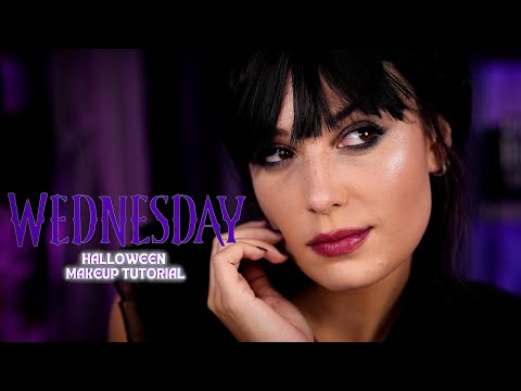 Wednesday Addams Halloween Makeup | Jenna Ortega Netflix | Victoria Lyn