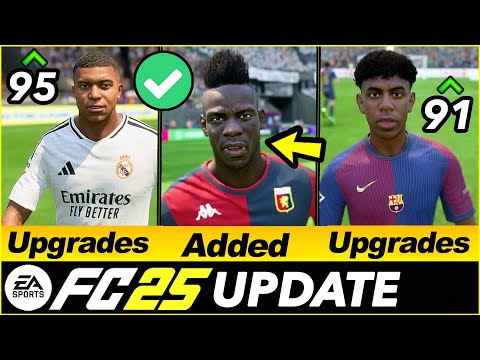 FC 25 JUST GOT A NEW UPDATE - New Players, Potentials & More