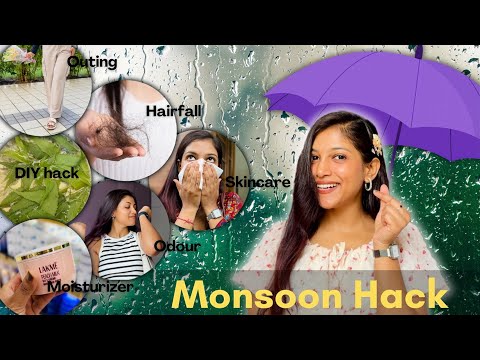 10 ✅ Monsoon Hacks ⛈️ Body Odour , Frizzy Hair , Humidity Hairfall , Greasy Skin & Grooming Tips ✨🎀