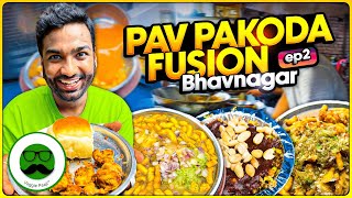 Bhavnagar ka Pav Pakoda + Idli Gathiya |  Veggie Paaji Bhavnagar EP 2