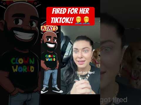 Fired over her TikTok! #fired #unemployed #tiktok #modernwomen #trending