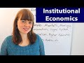 Institutional Economics Concepts and Applications