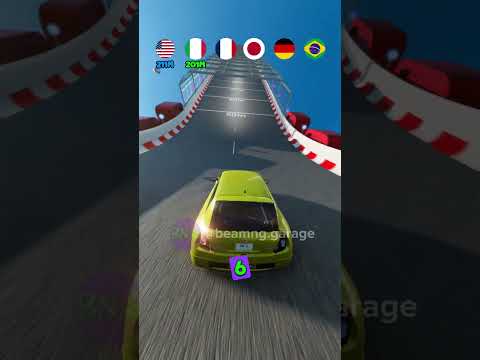 Qual país vai mais alto? 🤔 #beamngdrive #simulador #carros #jogos #beamng