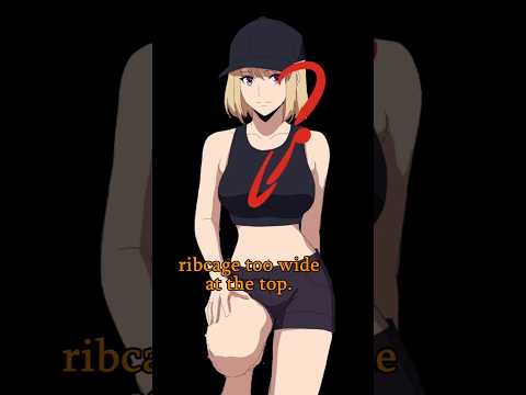 Mistake When Drawing Torso - Quick Art Tips #art #sketch #shorts #tutorial #drawingtutorial #anime