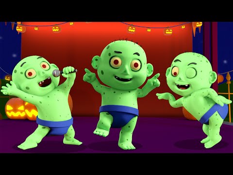 Baby Zombie Dance + Spooky Halloween Songs for Kids | HooplaKidz